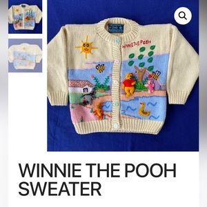 Fairy Tales on Parade by Judy Hand Knit “Winnie the Pooh” Sweater